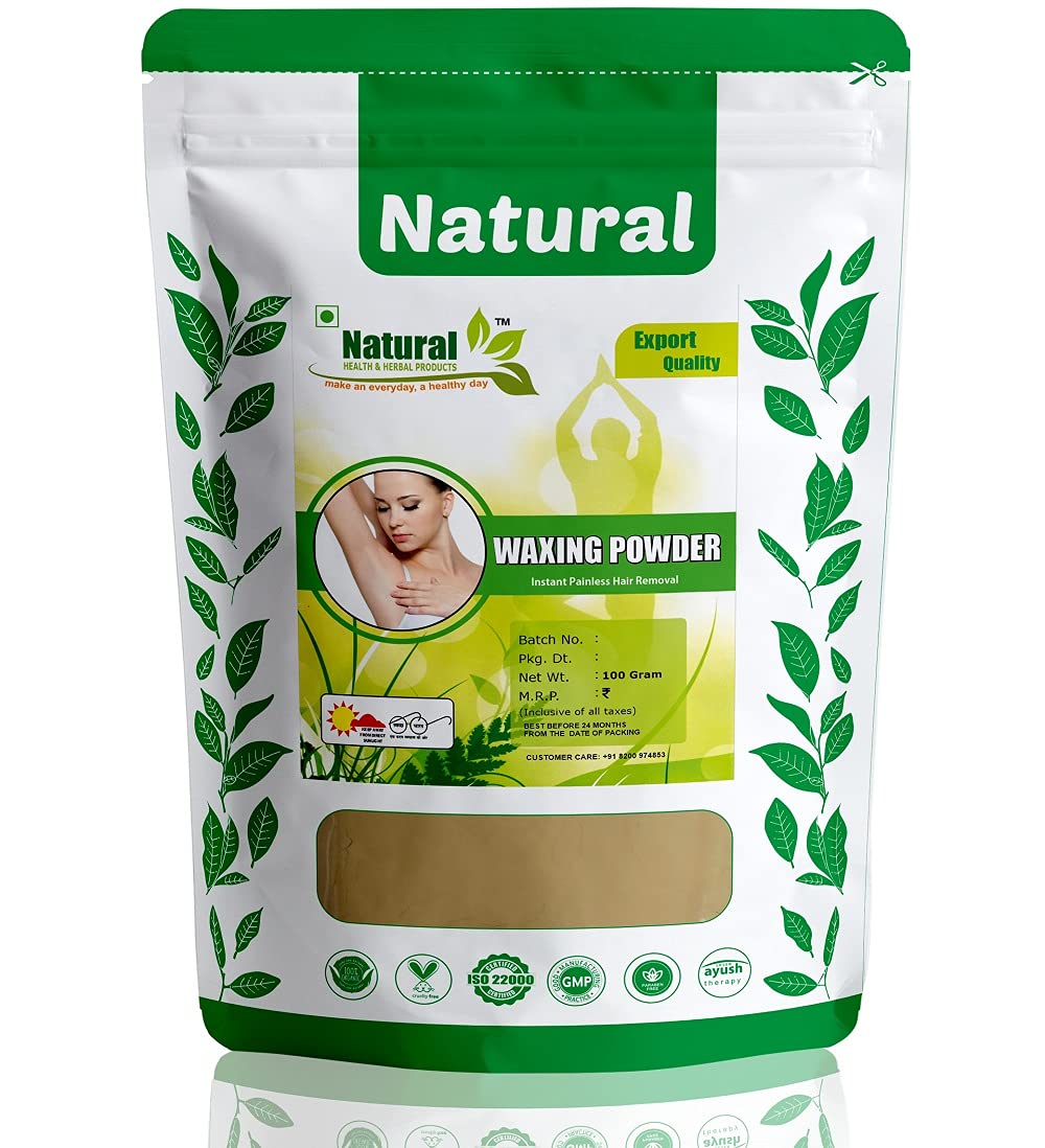 Natural Health and Herbal Products Multani Mitti Flavour Waxing Powder Instant Hair Remove