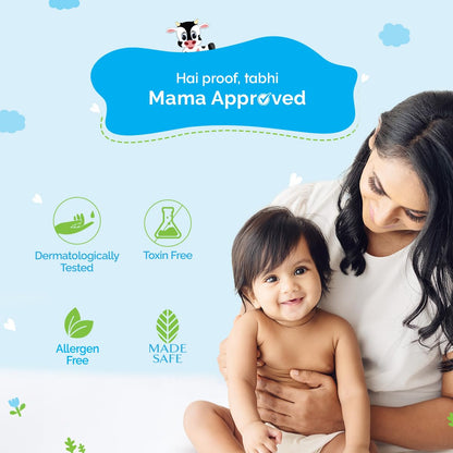 Mamaearth Milky Soft Body Lotion for Babies: Oats, Milk & Calendula, 400 ml