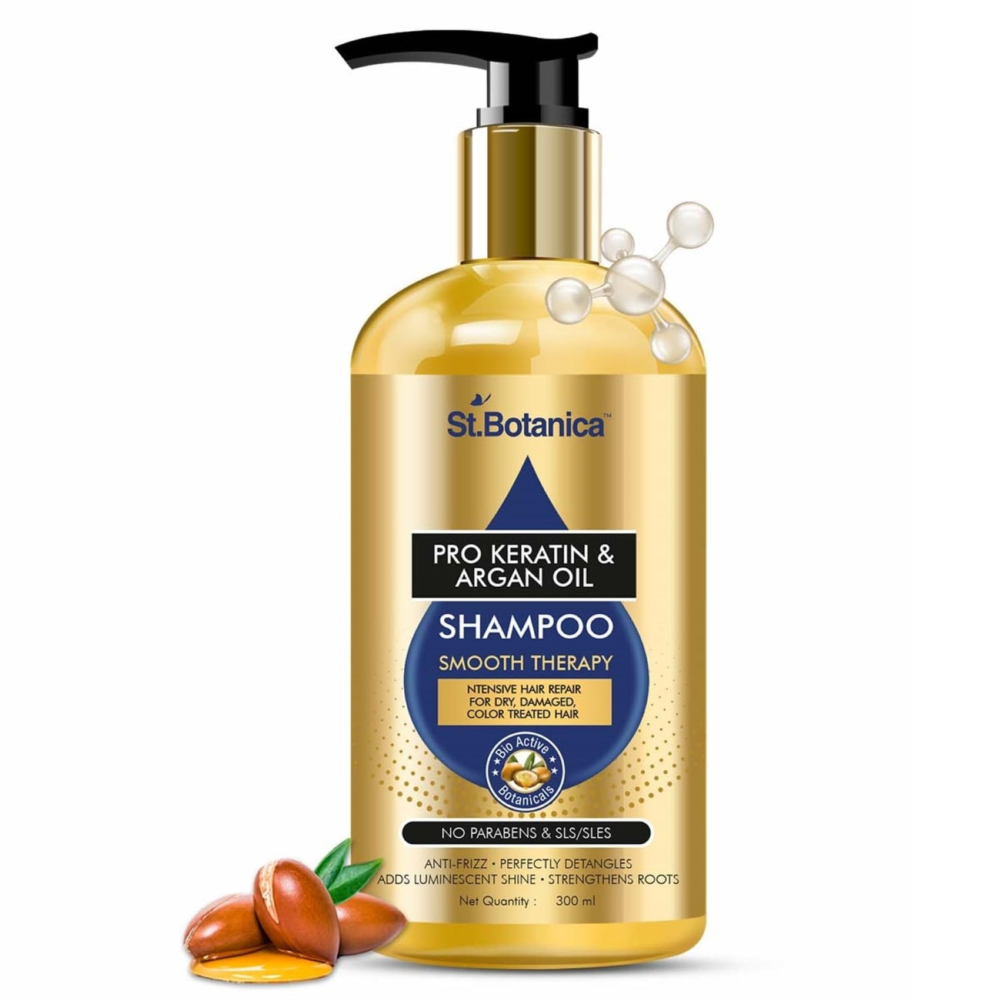 StBotanica Pro Keratin & Argan Oil Shampoo: Smooth Therapy, 300 ml