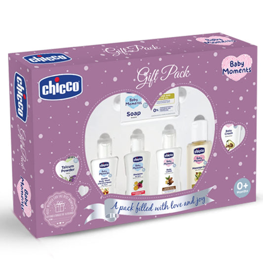 Chicco Baby Caring Gift Pack, Purple, 7