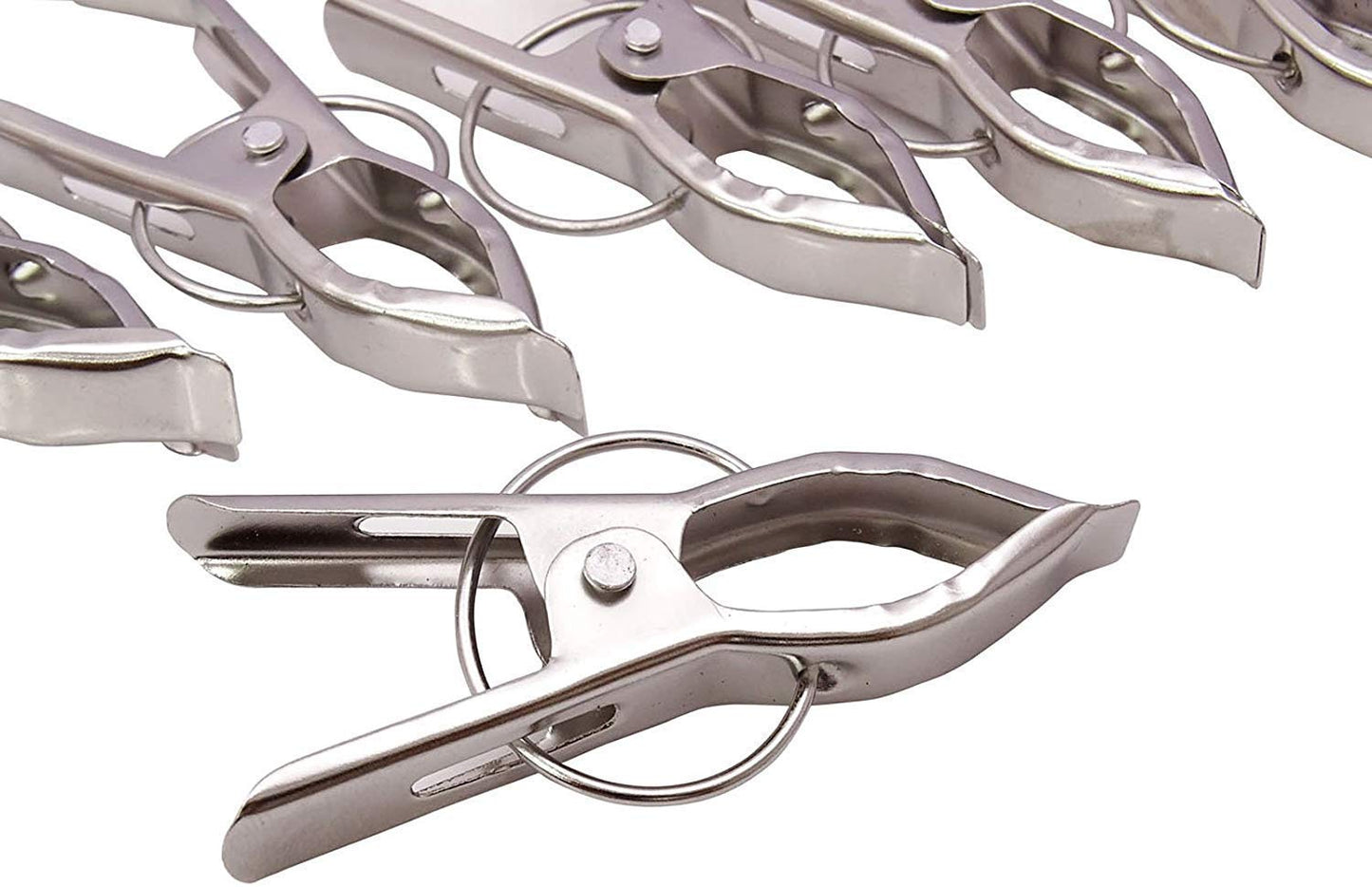 iKonbi Stainless Steel Multipurpose/Cloth Clip/Cloth Pegs/Laundry/Home Pack of 12 Pcs