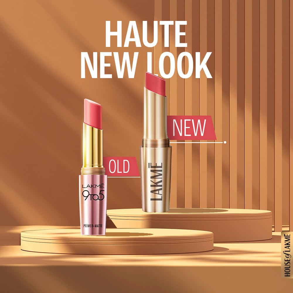Lakme 9TO5 Primer + Matte Lip Color Brown Walnut 3.6 g