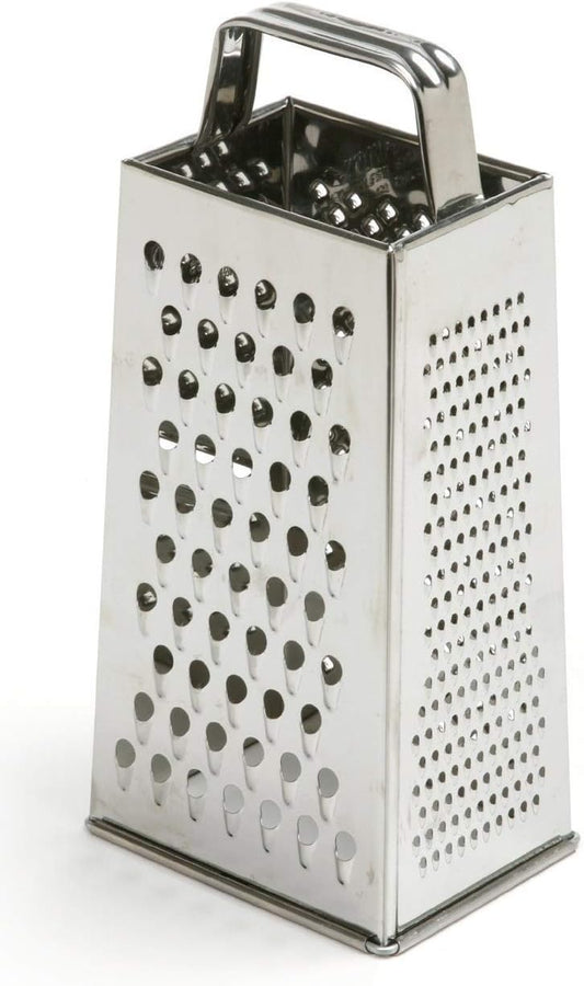 iKonbi Stainless Steel 4 Way Carrot Grater and Slicer for Cheese, Vegetables, Ginger, Garlic