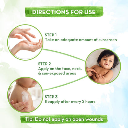 Mamaearth Baby Rich Moisturizing Ultra Light Sunscreen: SPF 50 PA++++, 50 g