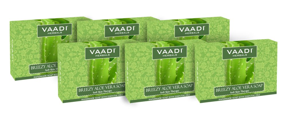 Vaadi Herbals Aloe Vera Soap – 75g Pack of