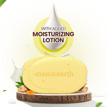 Mamaearth Ubtan Moisturizing Lotion Soap 125 g (Pack of 4) | Removes Tan | Benefits of Lotion in a Soap |