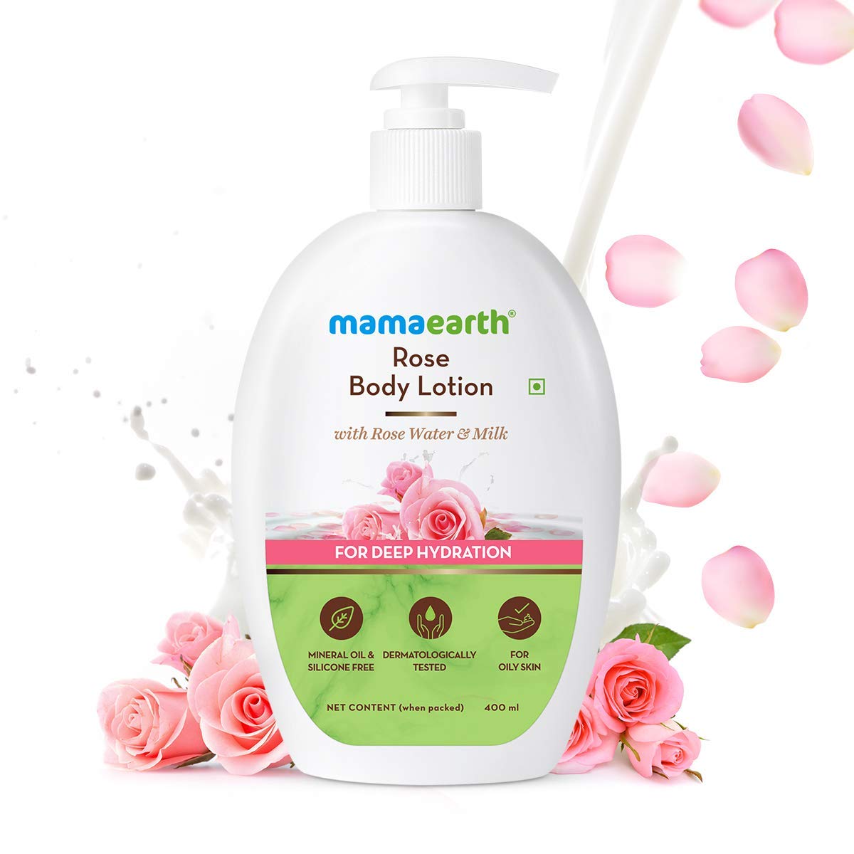 Mamaearth Rose Body Lotion: Pack of 2, 400 ml each