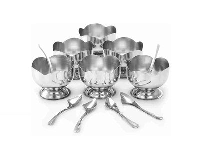 iKonbi Set of 12-6 Lotus ice Cream Cup and 6 ice Cream Spoon