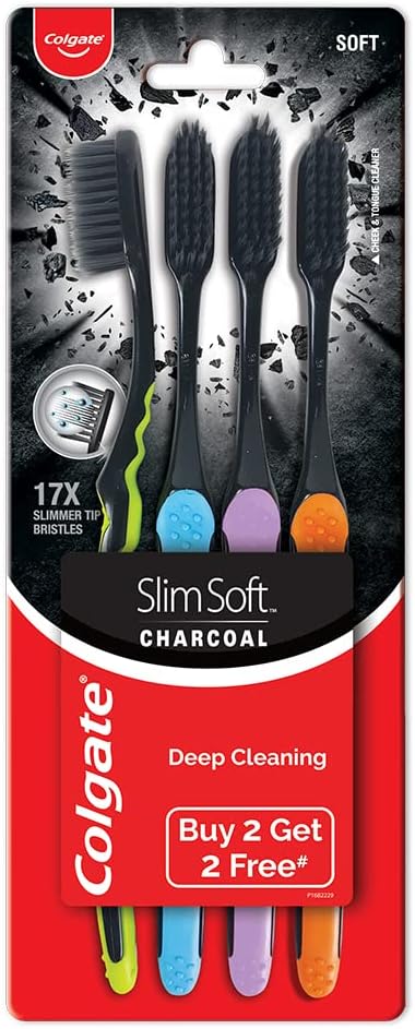 Colgate Slim Soft Charcoal Toothbrush: 4