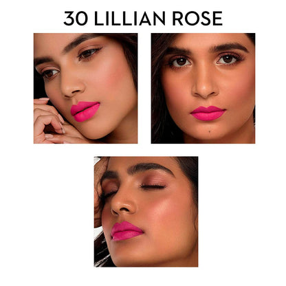SUGAR Cosmetics Matte As Hell Crayon Lipstick: 30 Lillian Rose (Magenta)