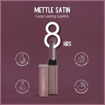 SUGAR Cosmetics Mettle Satin Lipstick: 07 Gabriella