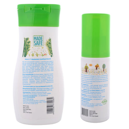Mamaearth Baby Care Combo: Soothing Massage Oil 100 ml + Daily Moisturizing Lotion 200 ml