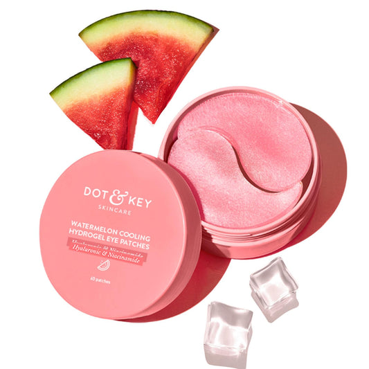Dot & Key Watermelon Cooling Hydrogel Eye Patches | With Hyaluronic & Niacinamide | Under