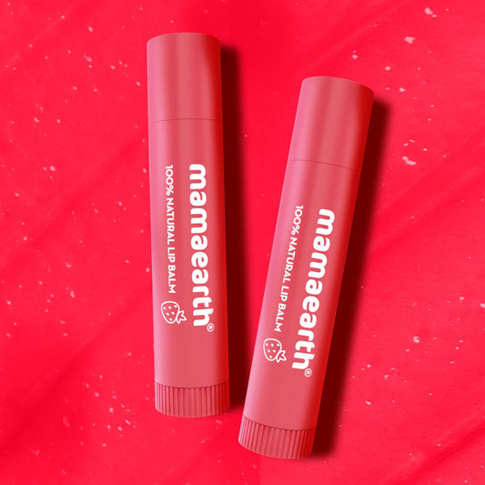 Mamaearth Nourishing Tinted Lip Balm: Vitamin E & Strawberry, 4 g