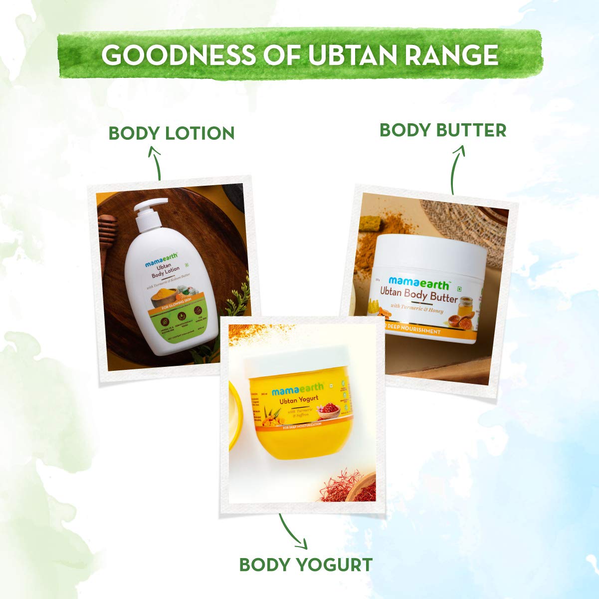 Mamaearth Ubtan Body Wash: Turmeric & Saffron, 300 ml