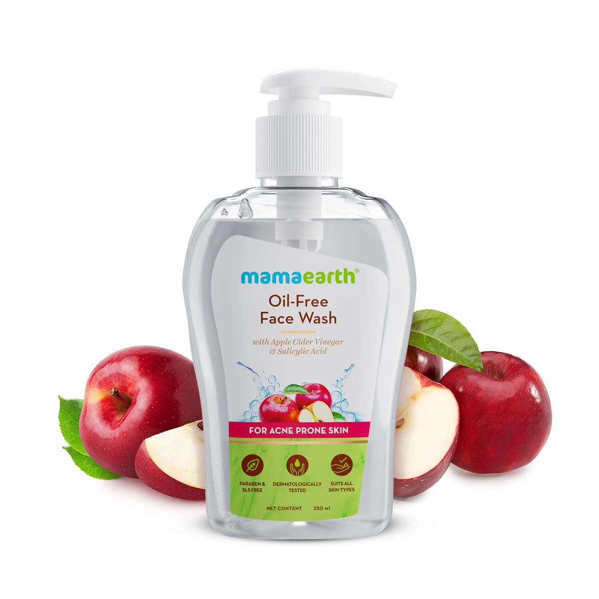 Mamaearth Oil-Free Face Wash: Apple Cider Vinegar & Salicylic Acid, 250 ml