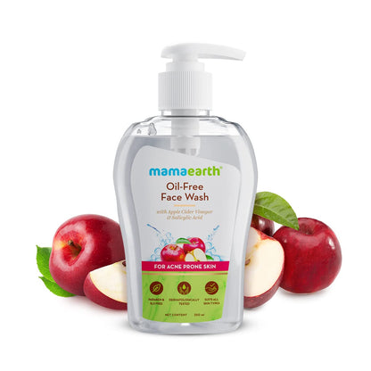 Mamaearth Oil-Free Face Wash: Apple Cider Vinegar & Salicylic Acid, 250 ml