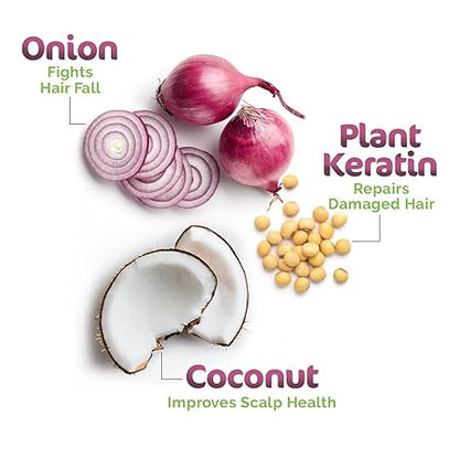 Mamaearth Onion Anti Hairfall Combo: Shampoo 250 ml + Conditioner 250 ml