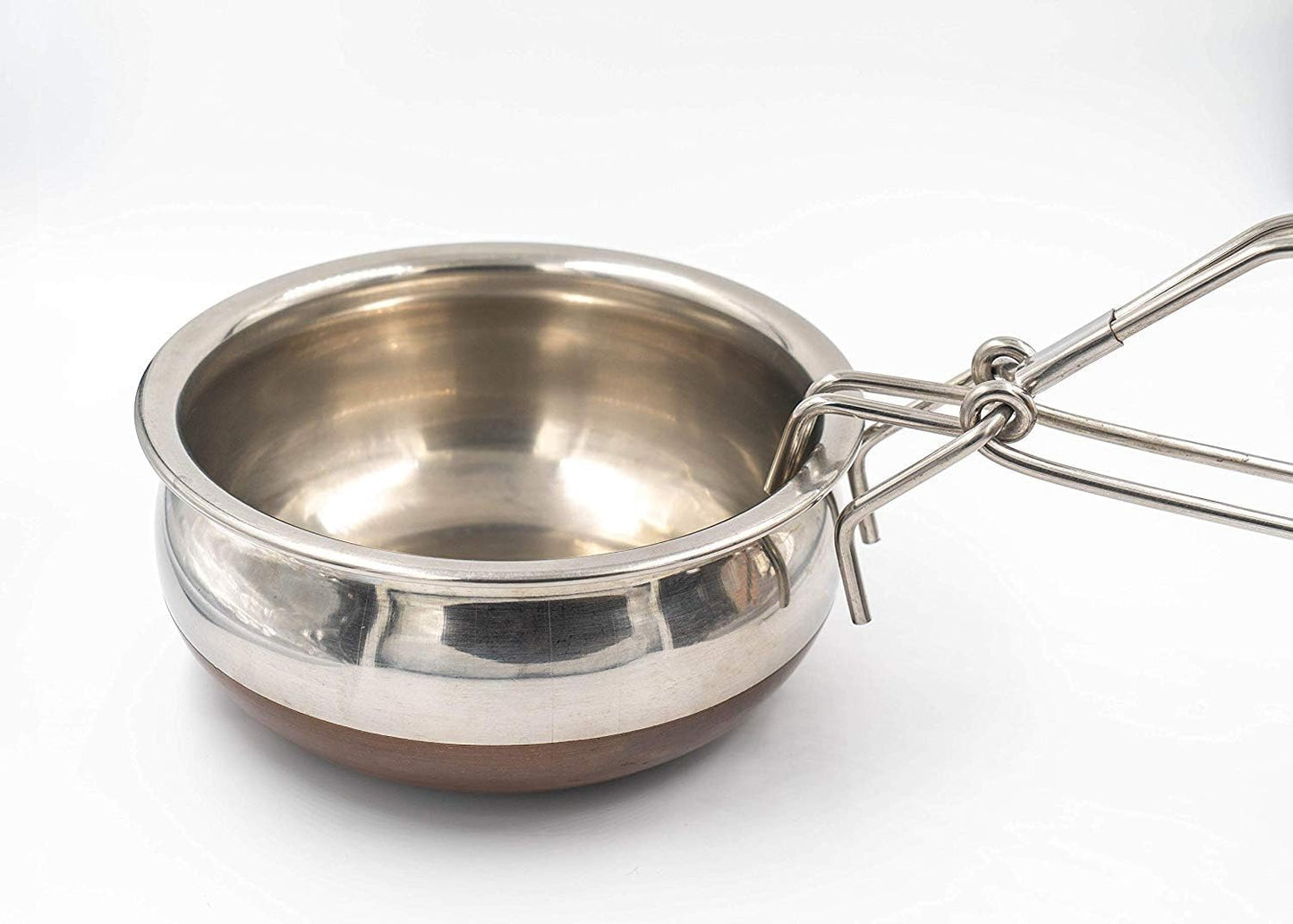 iKonbi Stainless Steel Chapati Roti Chimta with Pakkad Utensil Holder