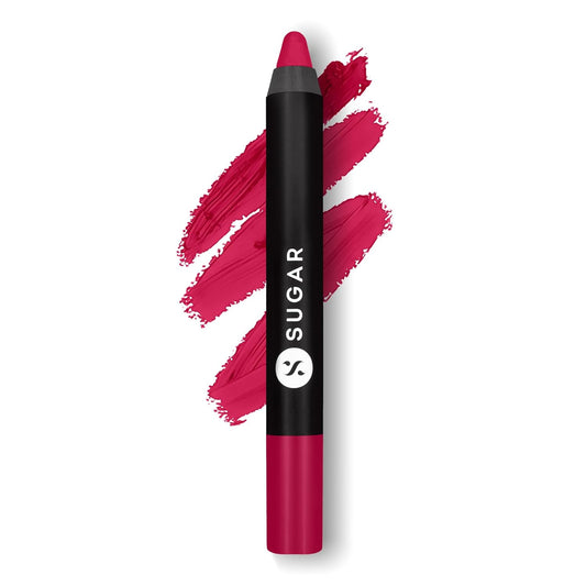 SUGAR Cosmetics Matte As Hell Crayon Lipstick: 32 Miss Rosa (Dusky