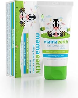 Mamaearth Milky Soft Natural Baby Face Cream for Babies, For All Skin Types 60 g