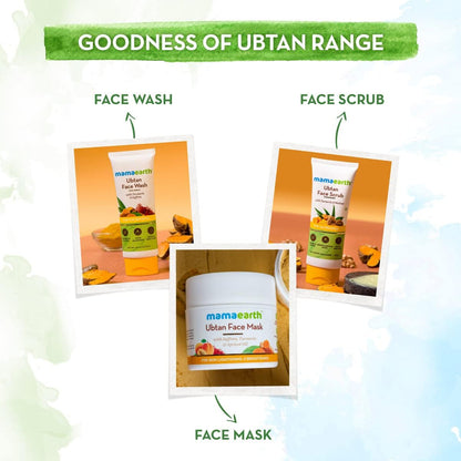Mamaearth Ubtan Facial Kit: Turmeric & Saffron, 60 g