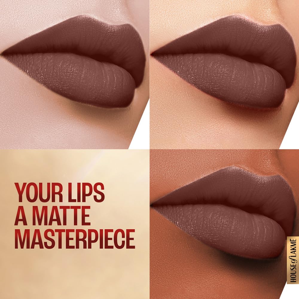 Lakme 9TO5 Primer + Matte Lip Color Brown Walnut 3.6 g