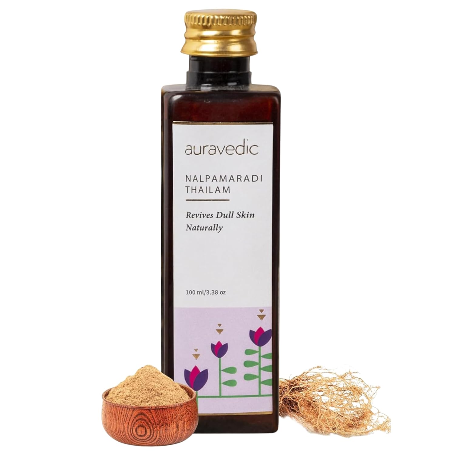 AM Creation Auravedic Nalpamaradi Thailam 100ml Skin Brightening Face Oil for Glowing Skin