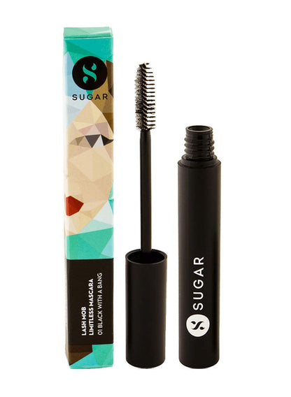 SUGAR Cosmetics Lash Mob Limitless Mascara: 01 Black With A Bang