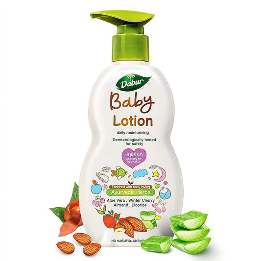 Dabur Baby Lotion: pH 5.5 Balanced for baby skin - 500 ml