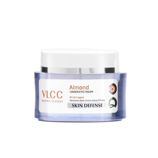 VLCC Almond Eye Cream - 15g | For Dark Circles and Puffiness. Lightweight Eye Cream | With