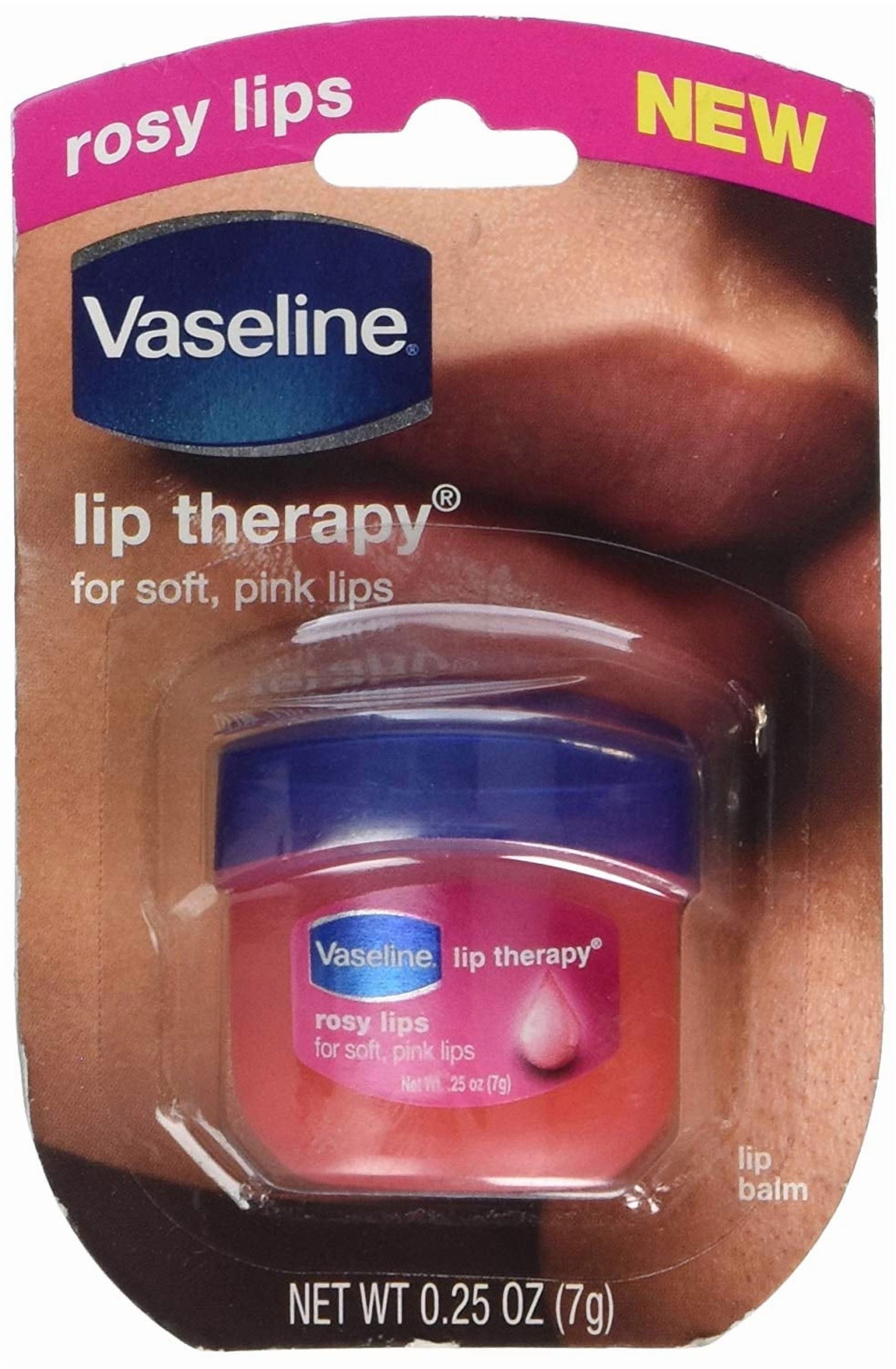 Vaseline Lip Therapy Tinted LipBalm Mini, Rosy 0.25 oz (Pack of 2)