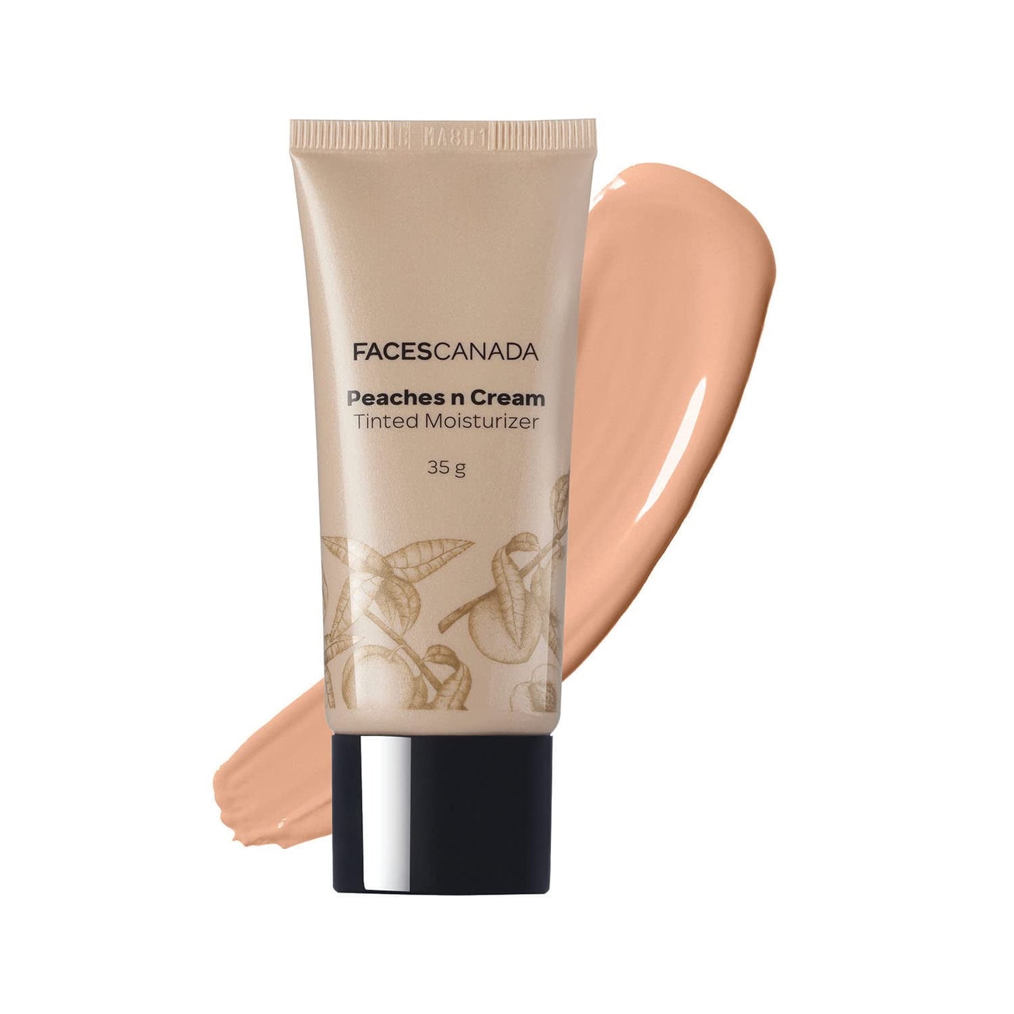 Faces Canada Peaches N Cream Tinted Moisturizer - Light 01, 35 G | Soft Peachy, Natural Gl