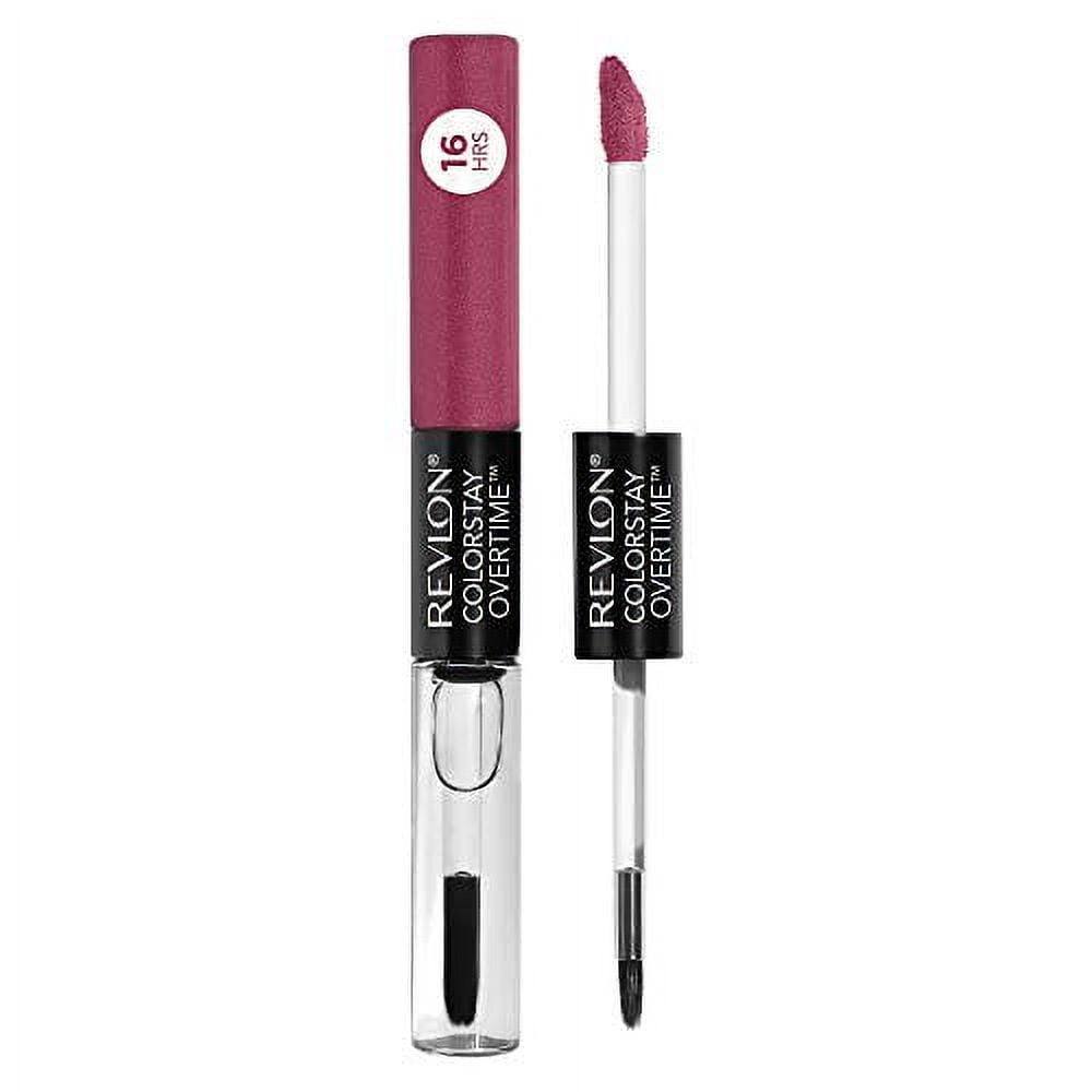 Liquid Lipstick with Clear Lip Gloss by Revlon, ColorStay Face Makeup, Overtime Lipcolor,