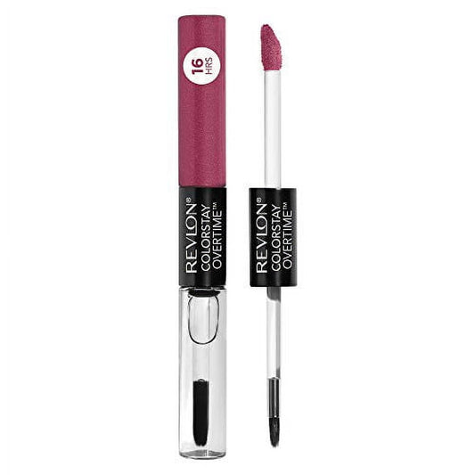 Liquid Lipstick with Clear Lip Gloss by Revlon, ColorStay Face Makeup, Overtime Lipcolor,