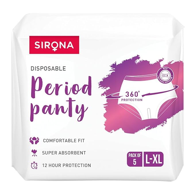Sirona Disposable Period Panty (L-XL): 5 U