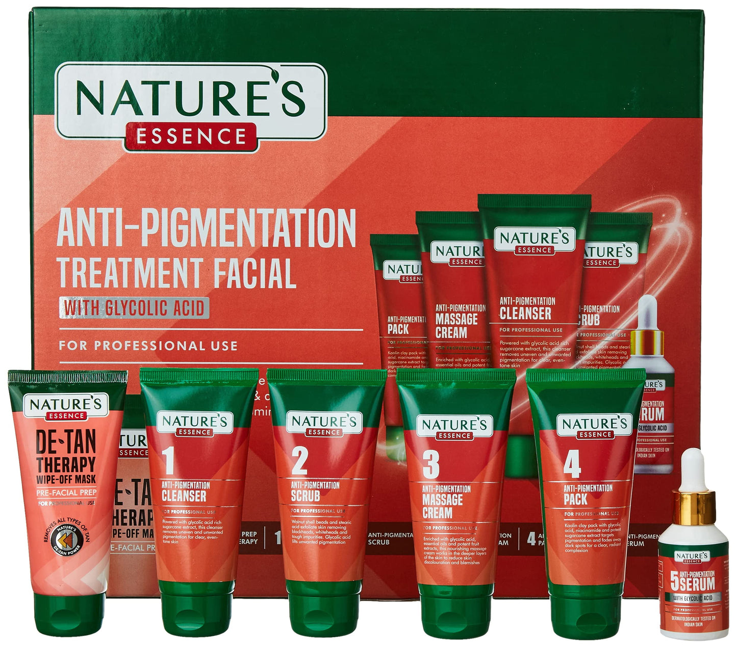 Natures Essence Anti-Pigmentation Treatment Facial With Glycolic Acid, White