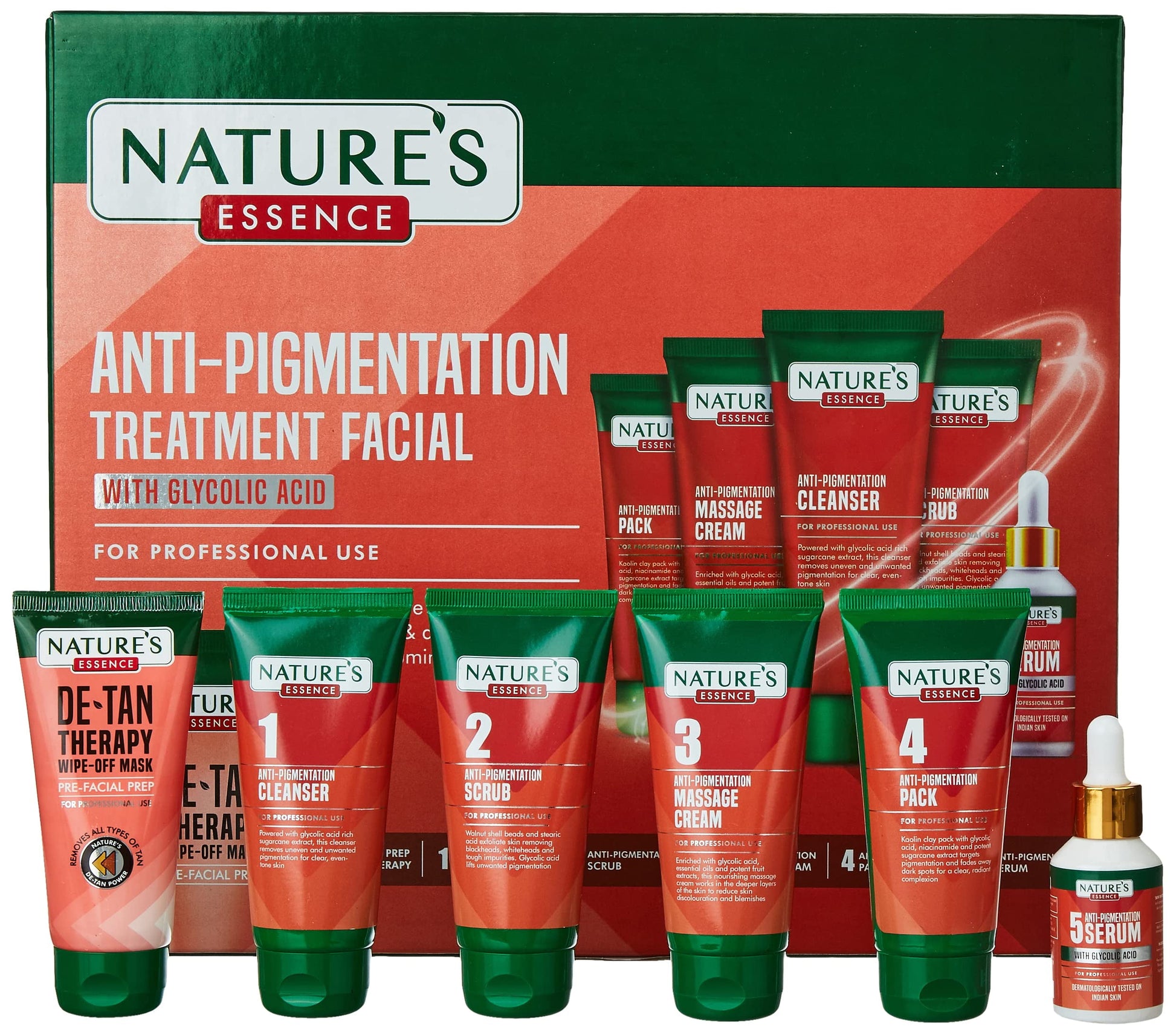 Natures Essence Anti-Pigmentation Treatment Facial With Glycolic Acid, White