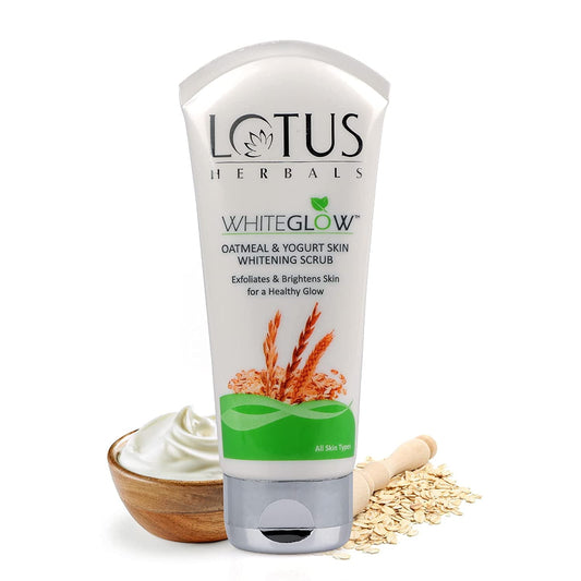 Lotus White Glow Oatmeal And Yogurt Scrub - 100 G