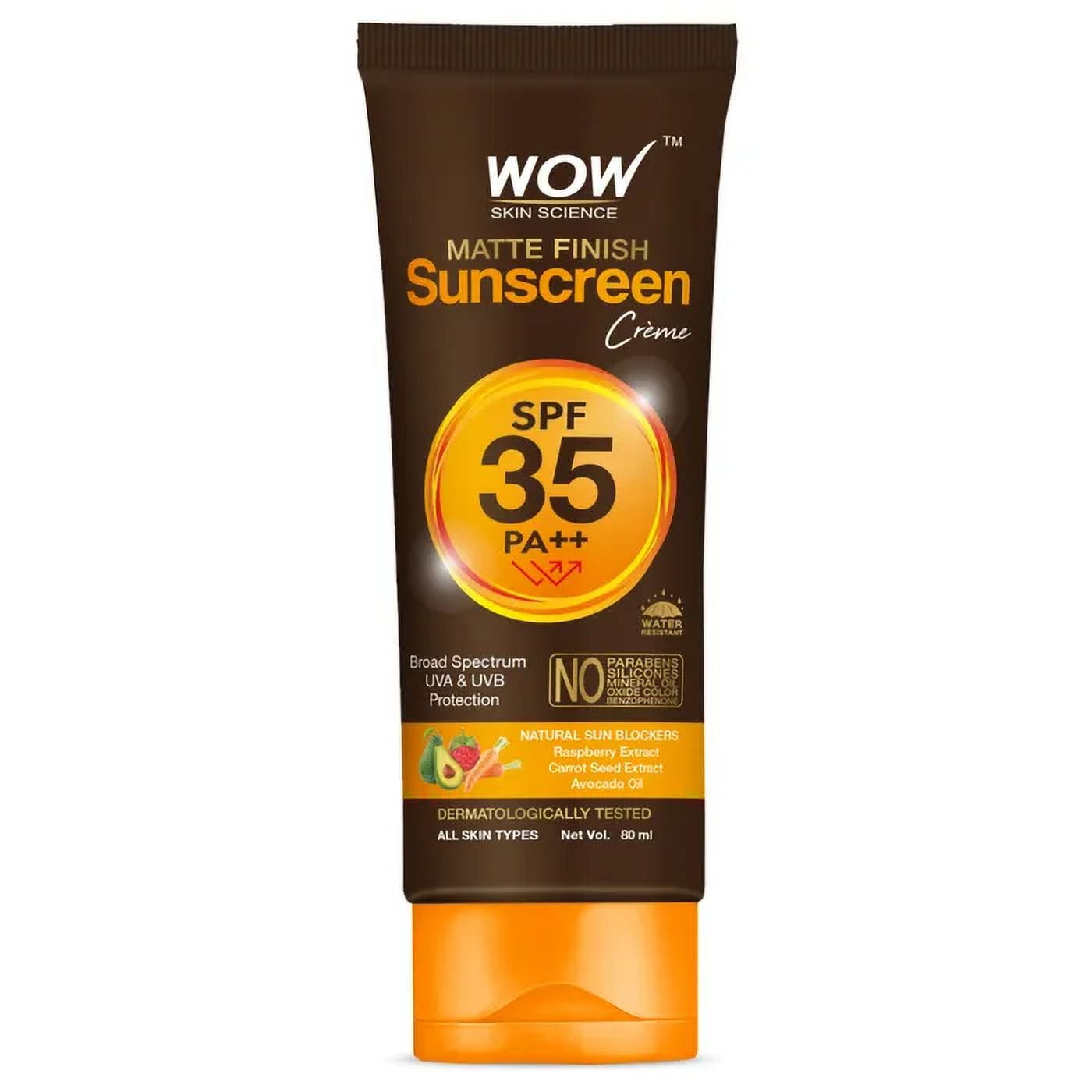Wow Skin Science Sunscreen Matte Finish - Spf 35 Pa++ - Daily Broad Spectrum - Uva &uvb Pr