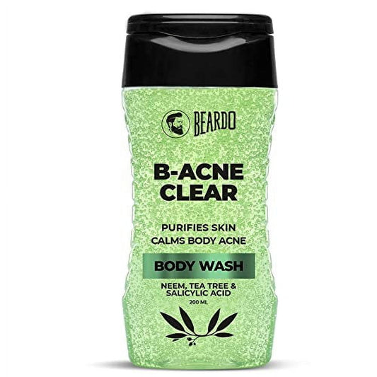 Beardo Body Acne BodyWash for Men 200 ml | With Neem, Tea Tree and Salicylic Acid | Clean