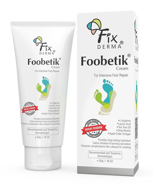 Fixderma Foobetik Cream, Foot Cream, Foot Care For Diabetic, For Dry & Cracked Feet, Moist