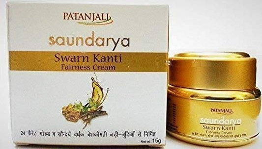 PATANJALI Saundarya Swarn Kanti Fairness Cream, 15gm (Pack of 1)