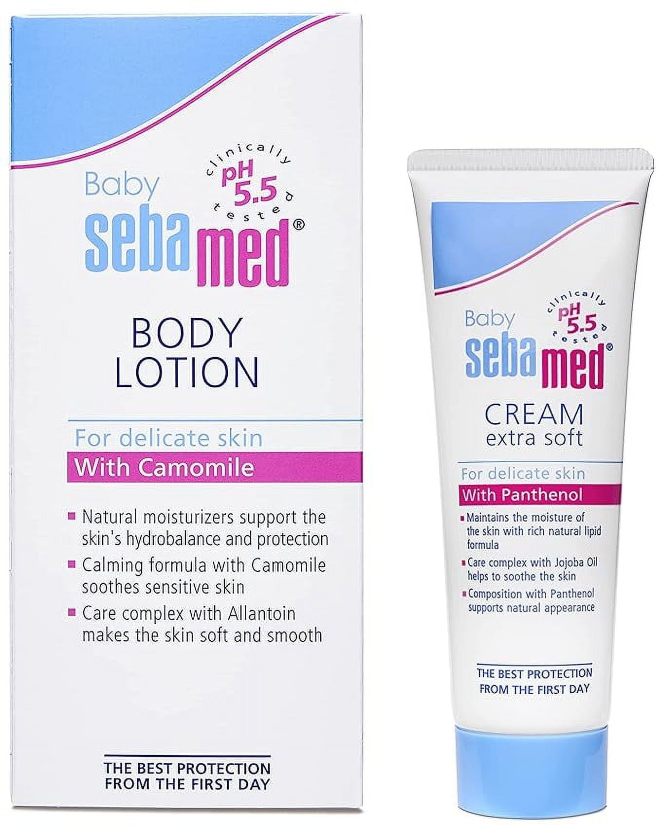 Sebamed Baby Lotion, 100Ml And Sebamed Baby Cream Extra Soft, 50Ml