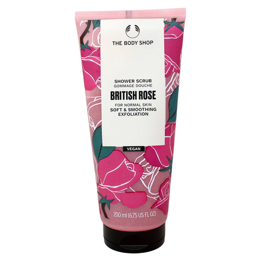 The Body Shop Shower Scrub British Rose 6.76 Ounce
