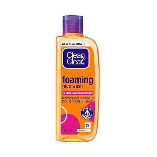 Clean & Clear Foaming FaceWash For Oily Skin, 150ml (pack of 2)