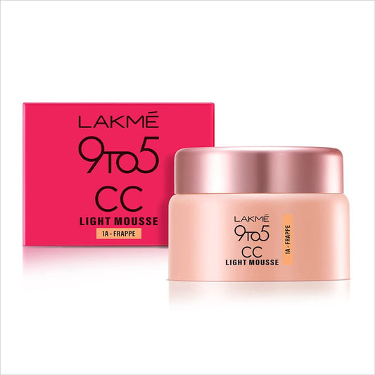 Lakme 9to5 CC Light Mousse with Vitamin E & a Hint of Foundation, 25g