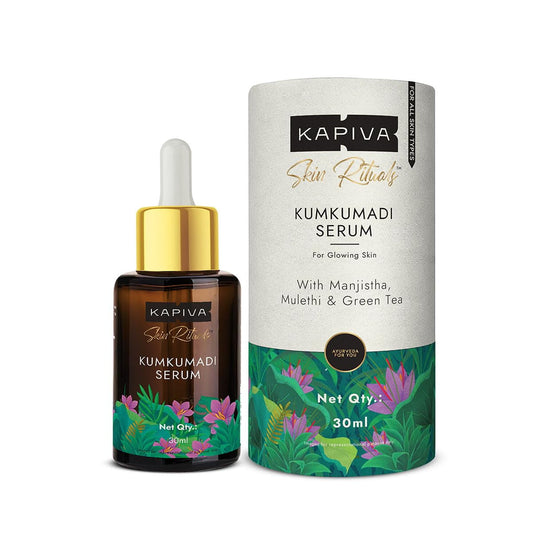Kapiva Kumkumadi Glow Serum (30Ml) | For Brighter & Glowing Skin | Helps Reduce Dark Spots