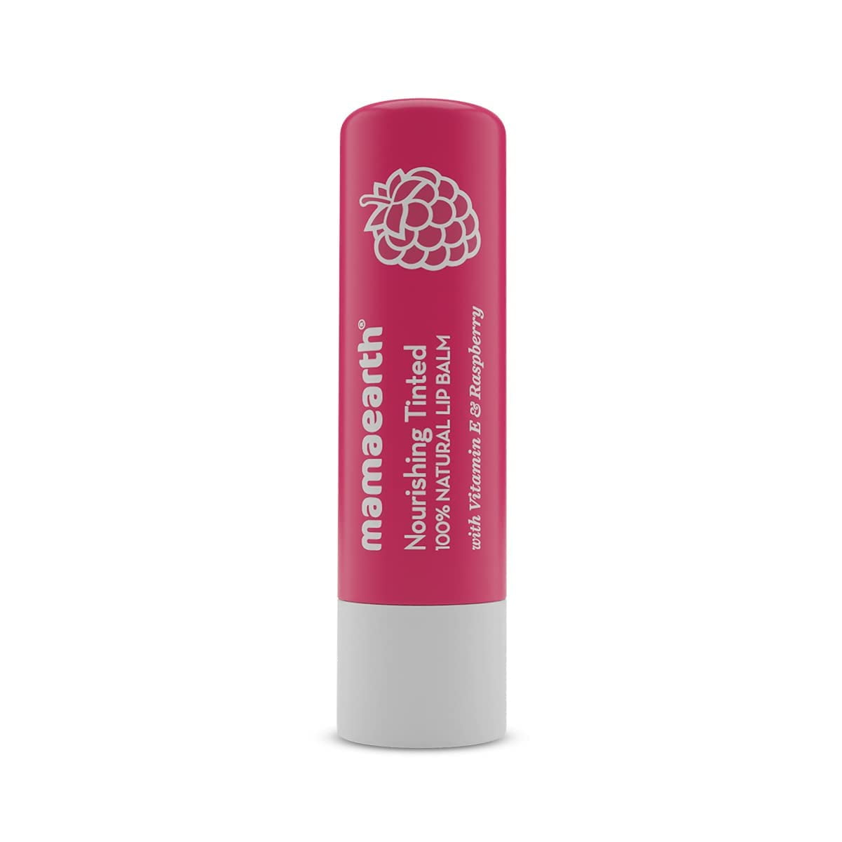 Mamaearth Nourishing LipBalm Tinted 100% Natural with Vitamin E and Raspberry - 4 g