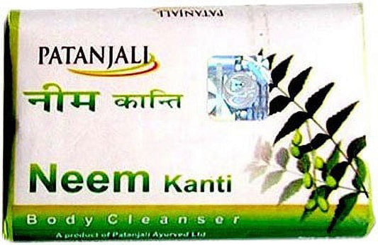 Patanjali Neem Kanti Body Cleanser Soap Bar - 140 Gm (4.93 Oz)